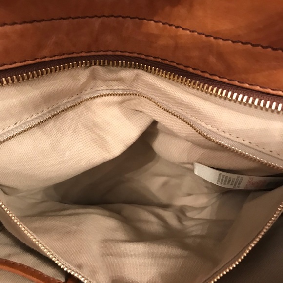 Burberry Check Canvas Leather Hobo Bag Tote - Picture 5 of 8